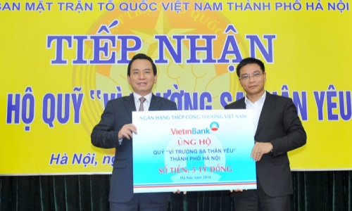 VietinBank ủng hộ Quỹ “Vì Trường Sa thân yêu” 5 tỷ đồng