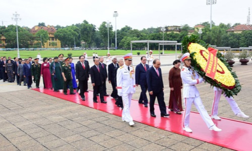 Lãnh đạo Đảng, Nhà nước vào Lăng viếng Chủ tịch Hồ Chí Minh